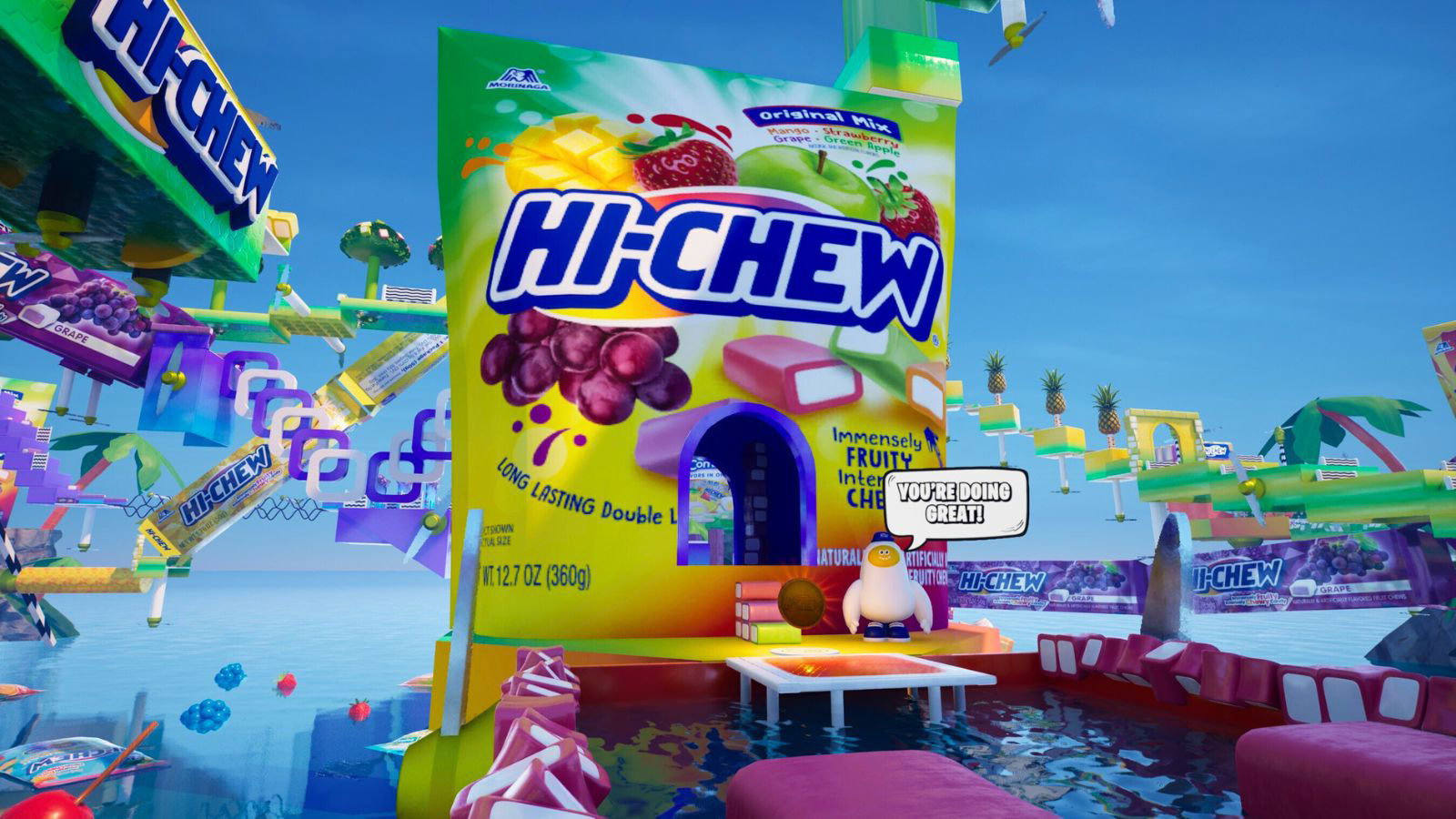 HI-CHEW levels up in Fortnite with mini-games and sweet rewards
