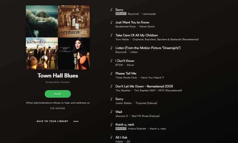 Spotify used as a platform for NUS students to air their grievances